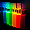 Photo of quantum dots in tubes