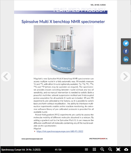 Screenshot of Featured Product page in a Digital Edition
