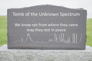 Spectrum on tomb stone