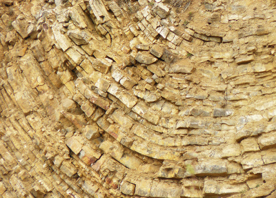 Photo limestone in a quarry