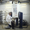 Photo of a current size NMR spectrometer